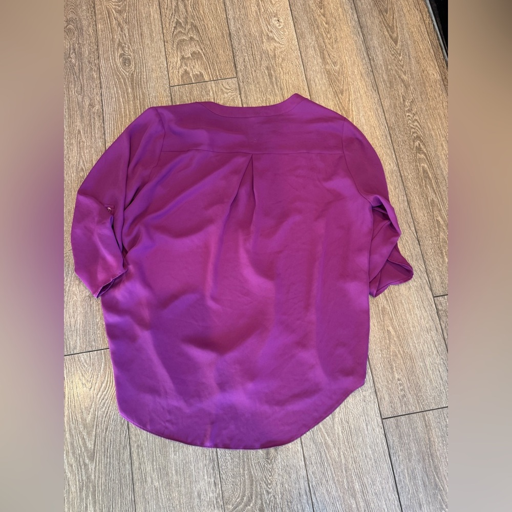 Chaus Vibrant Purple or Magenta Women's Blouse size L - Picture 5 of 5